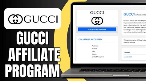 gucci affiliate program application.